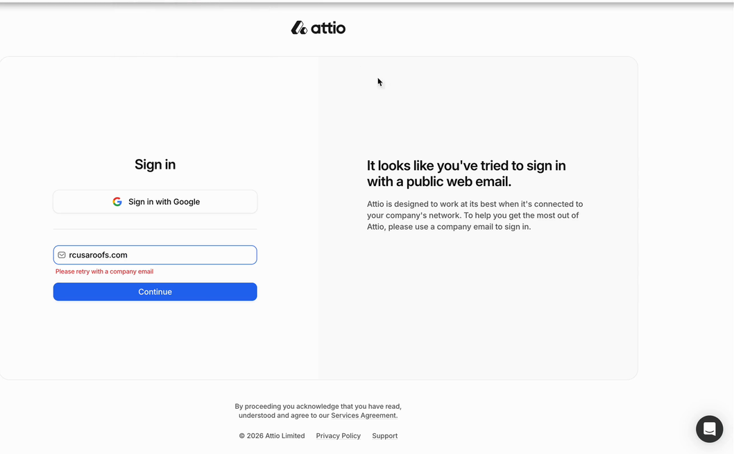 Howard's onboarding evaluation of Attio
